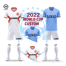 Factory Cheap Price Soccer Uniform Kits Sublimation Customized Short Shirt Team Suit Quickly Dry Wear Soccer Uniform Jersey Set